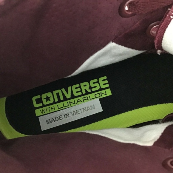 Men's Converse Chuck Taylor II Maroon Shoes 5.5 - Picture 6 of 8